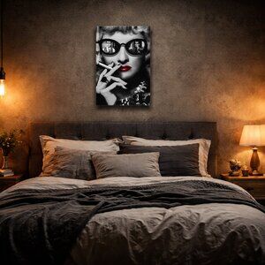 High Gloss ChromaLuxe Photo Panel Wall Art w/ Shadow Mount | Modern Bedroom Deco
